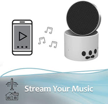 Load image into Gallery viewer, LectroFan Micro2 Guaranteed Non-Looping Sleep Sound Machine and Bluetooth Speaker with White Noise, Fan Sounds, Ocean Sounds for Sleep, Relaxation, Privacy, Study, and Audio Streaming, White