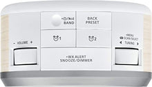 Load image into Gallery viewer, Sangean RCR-29WH AM/FM-RDS/Weather Alert/Aux-in / 23 Memory Pre-Sets Digital Tuning/Analog Clock Radio USB Phone Charging