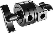 Load image into Gallery viewer, Neewer Multi Functional Heavy Duty 2.5-inch Grip Head Swivel Head Holder Mounting Adapter for Light Stand, Extension Boom Arm and Other Photographic Equipment with 1/2,1/4,3/8,5/8-inch Mount (Black)