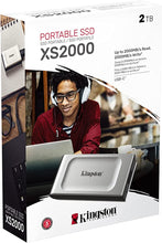 Load image into Gallery viewer, Kingston XS2000 2TB High Performance Portable SSD with USB-C | Pocket-Sized | USB 3.2 Gen 2x2 | External Solid State Drive | Up to 2000MB/s | SXS2000/2000G