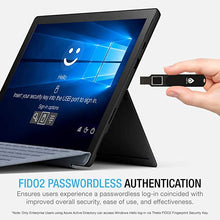 Load image into Gallery viewer, Thetis FIDO2 Security Key Fingerprint USB A, Two Factor Authenticator, Multi-Layered Protection HOTP / U2F Compatible Windows, MacOS, Gmail, Linux for Office Business - Black