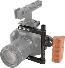 Load image into Gallery viewer, CAMVATE DSLR Video Camera Cage Stabilizer Rig with Wooden Handle Compatible for Nikon Sony