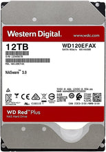 Load image into Gallery viewer, Western Digital 12TB WD Red Plus NAS Internal Hard Drive HDD - 5400 RPM, SATA 6 Gb/s, CMR, 256 MB Cache, 3.5" - WD120EFAX