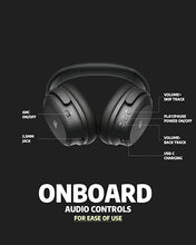 Load image into Gallery viewer, AUSOUNDS Wireless Bluetooth Headphones with Hybrid Active Noise Cancelling, Over-Ear Headset, aptX HD Supported, Bi-Fold, Protein Earmuffs, Deep Bass, Build-in Mics, 30 Hours Playtime (AU-XT, Black)