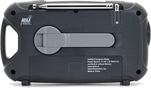 Load image into Gallery viewer, Kaito Emergency Radio KA580 Digital Solar Dynamo Crank Wind Up AM/FM & NOAA Weather Radio Receiver with Real-time Alert, MP3 Player & Phone Charger (Black)