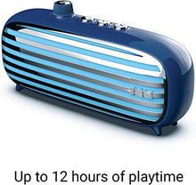 Load image into Gallery viewer, JAM Retro Classic+ Blutooth Speaker, 12 Hours Play Time, Aux-in Port, USB Charging, Blue