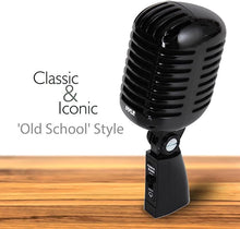 Load image into Gallery viewer, Pyle Wired Microphones,16 ft XLR to ? inch cable Connector, Black (PDMICR42BK)