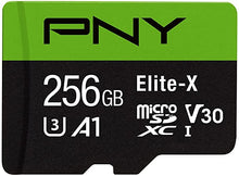 Load image into Gallery viewer, PNY 256GB Elite-X Class 10 U3 V30 MicroSDXC Flash Memory Card