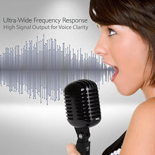 Load image into Gallery viewer, Pyle Wired Microphones,16 ft XLR to ? inch cable Connector, Black (PDMICR42BK)