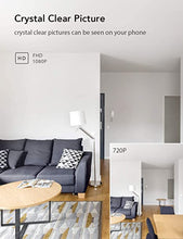 Load image into Gallery viewer, Nooie Baby Monitor with Camera and Audio 1080P Night Vision Motion and Sound Detection 2.4G WiFi Home Security Camera for Baby Nanny Elderly and Pet Monitoring, Works with Alexa