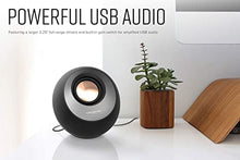 Load image into Gallery viewer, Creative Pebble V3 Minimalistic 2.0 USB-C Desktop Speakers with USB Audio, Clear Dialog Enhancement, Bluetooth 5.0, 8W RMS with 16W Peak Power, USB-A Converter Included (Black)