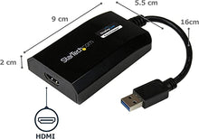Load image into Gallery viewer, StarTech.com USB 3.0 to HDMI Adapter - DisplayLink Certified - 1080p (1920x1200) - USB Type-A to HDMI Display Adapter Converter for Monitor - External Video & Graphics Card - Windows/Mac (USB32HDPRO)