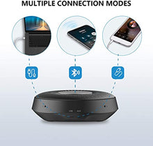 Load image into Gallery viewer, TOALLIN Bluetooth Conference Speaker with 4 Microphones Array, 360° Voice Pickup, USB Portable Conference Microphone Speakerphone for Smartphones, Laptops and Desktops