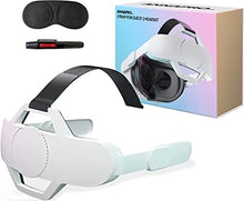 Load image into Gallery viewer, annapro Head Strap for Oculus Quest 2, Replacement Strap for Oculus Quest 2 Elite Strap Adjustable Headstrap Accessories Set with Lens Cover & Cleaning Pen for Enhanced Comfort in VR