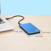 Load image into Gallery viewer, NRICO 500GB Portable External Hard Drive USB 3.0 HDD 2.5inch Storage Compatible for PC, Mac, Desktop,PS4 (500GB, Grey)