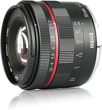 Load image into Gallery viewer, Meike 50mm F1.7 Full Frame Large Aperture Manual Focus Lens for Sony FE E Mount Mirrorless Cameras A7RIII A7III A7RIV A7 A9 A7C NEX 3 3N 5 A9II A7II A6400 A6000 A6100 A6300 A6500 A6600 A7SIII
