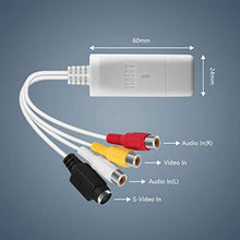 Load image into Gallery viewer, External USB Video Capture Card - August VGB300 - Transfer VHS Home Videos to Mac OS and PC Windows - S-Video and Composite in