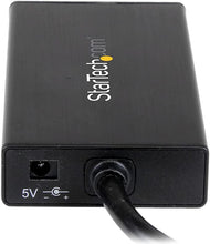 Load image into Gallery viewer, StarTech.com USB 3.0 Hub with Gigabit Ethernet Adapter - 3 Port - NIC - USB Network / LAN Adapter - Windows & Mac Compatible (ST3300GU3B) Black