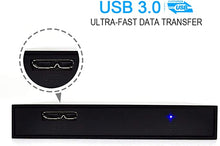 Load image into Gallery viewer, HWAYO 2.5'' 500GB Ultra Slim Portable External Hard Drive USB3.0 HDD Storage Compatible with PC, Desktop, Laptop, Xbox One Console (Black)