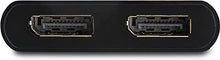 Load image into Gallery viewer, StarTech.com 2-Port Multi Monitor Adapter - DisplayPort 1.2 MST Hub - Dual 4K 30Hz or 1080p - USB Bus Powered - Video Splitter for Extended Desktop Mode on Windows PCs Only - DP to 2x DP (MSTDP122DP)