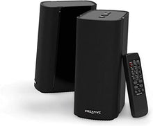 Load image into Gallery viewer, Creative T100-2.0 Compact Hi-Fi Desktop Speakers, up to 80W Peak Power with Bluetooth 5.0, Optical-in, AUX-in, Wide Soundstage and Audio Clarity with Bass Control for Computers and Laptops (Black)