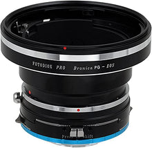 Load image into Gallery viewer, Fotodiox Pro Lens Mount Shift Adapter Bronica GS-1 (PG) Mount Lenses to Fujifilm X-Series Mirrorless Camera Adapter - fits X-Mount Camera Bodies Such as X-Pro1, X-E1, X-M1, X-A1, X-E2, X-T1