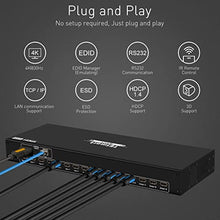 Load image into Gallery viewer, TESmart HDMI Matrix 4x4 Latest Updated 4k 30Hz Powered 4 in 4 Out HDMI Switch (8X8 A30-Basic Version + LAN Ports)