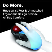 Load image into Gallery viewer, ELECOM 2.4GHz Wireless Finger-operated Large size Trackball Mouse 8-Button Function with Smooth Tracking, Precision Optical Gaming Sensor Palm Rest Attached (M-HT1DRBK)