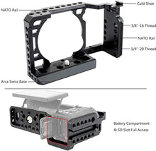 Load image into Gallery viewer, NICEYRIG Camera Cage for Sony Alpha A6400 A6500 with Second Lock Point - 082