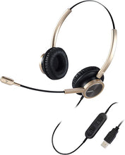 Load image into Gallery viewer, MAIRDI USB Telephone Headset with Microphone Over-The-Head, Computer Headphone w/Volume Control for Office Business Call, PC Headset w/Noise Cancelling Mic for Voice Recognition Speech Dictating