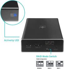Load image into Gallery viewer, Vantec Nexstar GX USB 3.0 Dual 2.5" SATA SSD/HDD RAID Enclosure, Black (NST-272S3-BK)