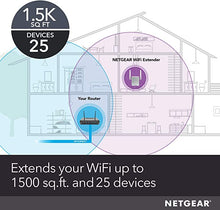 Load image into Gallery viewer, NETGEAR Wi-Fi Range Extender EX6120 - Coverage Up to 1500 Sq Ft and 25 Devices with AC1200 Dual Band Wireless Signal Booster & Repeater (Up to 1200Mbps Speed), and Compact Wall Plug Design