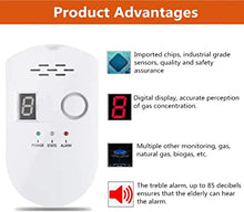 Load image into Gallery viewer, Natural Gas Detector, Gas Leak Detector, Home Gas Alarm, Natural Gas Propane Leak Alarm, High Sensitivity LPG LNG Coal Natural Gas Leak Detection, Gas Leak Alarm Monitor Sensor (1)