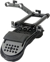 Load image into Gallery viewer, NICEYRIG Shoulder Pad with Rail Raiser /15mm Rods for Shoulder Rig System Video Camera DSLR Camcorders
