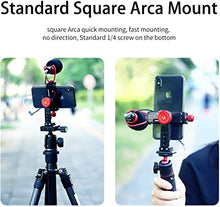 Load image into Gallery viewer, Cell Phone Tripod Mount, ULANZI ST-14 Smartphone Tripod Mount Adapter Aluminum with Cold Shoe, 360° Cell Phone Stand Holder Clamp for iPhone 13 12 11 Max Pro iPhone X XR Xs 6 7 Plus
