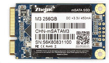 Load image into Gallery viewer, Zheino mSATA SSD 256GB M3 Internal Mini SATA SSD Drive 3D Nand Flash Solid State Drive for Mini PC Notebooks Tablets PC
