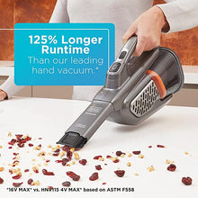 Load image into Gallery viewer, BLACK+DECKER Dusbuster Handheld Vacuum, Cordless, Gray (HHVK415B01)