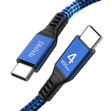 Load image into Gallery viewer, Cable for Thunderbolt 4 Cable 3.3ft, Dbilida Nylon Braided 40Gbps USB C Cable with 100W PD, 40Gbps, 8K Display Compatible with Thunderbolt 3 Cable, USB4, USB C, Hub, SSD, Docking and More