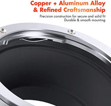 Load image into Gallery viewer, K&F Concept EOS to M4/3 MFT Olympus Adapter for Canon EF EF-S Mount Lens to M4/3 M43 MFT Mount Camera with Matting Varnish Design for Olympus Pen E-P1 P2 P3 P5 E-PL1 Panasonic Lumix GH1 2 3 4 5