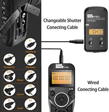 Load image into Gallery viewer, Pixel TW-283 E3 Wireless Shutter Release Cable Wired Remote Control Compatible Compatible for Canon XT XTi XS XSi T1i T2i T3 T3i T4i T5 T5i T6i SL1 EOS1300D 300D 60D 60Da 70D 80D
