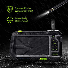 Load image into Gallery viewer, Dual Lens Endoscope with 5" Monitor, Teslong NTS500 Industrial Waterproof Borescope Inspection Camera with 0.21in Front & Side-View Double Lens with 9.8FT Probe, 5-Inch IPS LCD Screen & Case
