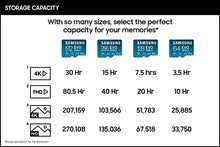 Load image into Gallery viewer, SAMSUNG EVO Select + Adapter 512GB microSDXC 130MB/s Full HD & 4K UHD, UHS-I, U3, A2, V30 (MB-ME512KA/AM)