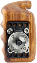 Load image into Gallery viewer, NICEYRIG Wooden Handle Grip with Rosette Mount Applicable for Nikon Panasonic Canon Camera Cage Rig Shoulder Mount Support Rig (Right Side)