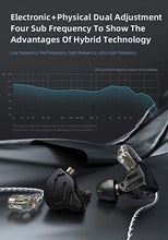 Load image into Gallery viewer, KZ Zax in-Ear Monitors, 16-Units Hybrid in Ear Earphones, HiFi Stereo Noise Isolating Sport IEM Wired Earbuds/Headphones with Detachable Cable for Musician Audiophile (Without Mic, Black)