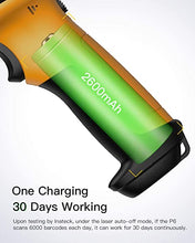 Load image into Gallery viewer, Barcode Scanner, Inateck Wireless Scanner, 2.4 GHz Adapter, 2600mAh Battery, 60M Range, Automatic Scanning, P6