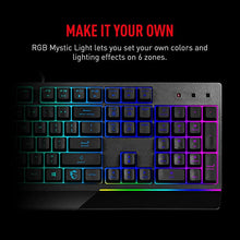 Load image into Gallery viewer, MSI RGB Gaming Keyboard, 6-Zone RGB Lighting, Water Repellent & Splash-Proof, Mechanical-Like Plunger Switches (Vigor GK30)