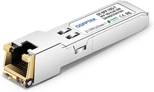 Load image into Gallery viewer, QSFPTEK 10GBASE-T SFP+ RJ45 Transceiver, SFP to rj45 Copper Module, Mini-GBIC Optical Transceiver Compatible with Cisco SFP-10G-T-S, Ubiquiti UF-RJ45-10G, Netgear, Mikrotik, Supermicro up to 30m