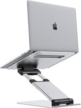 Load image into Gallery viewer, Nulaxy Laptop Stand, Ergonomic Sit to Stand Laptop Holder Convertor, Adjustable Height from 2.1" to 13.8", Supports up to 22lbs, Compatible with MacBook, All Laptops Tablets 11-17" - Silver