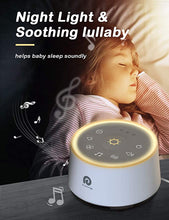 Load image into Gallery viewer, Dreamegg D1 Sound Machine - White Noise Machine with Baby Night Light for Sleeping, High Fidelity Sounds, Timer & Memory Feature, Sound Machine for Baby Adults, Home, Office, Travel (White)