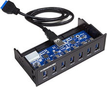 Load image into Gallery viewer, Kingwin Front Panel USB 3.0 Hub 7 Port & One Fast Charging USB 2.1A Charging Port